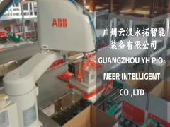 Compact Scara Robot Case Packer con sistema di sensori avanzati per il posizionamento preciso delle scatole