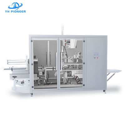 Buon prezzo 304SS Vertical Automatic Case Packer Machine per prodotti alimentari, farmaceutici e cosmetici in linea