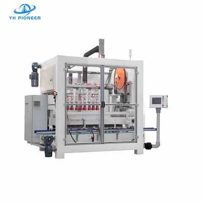 Buon prezzo Efficiente confezionatore di bottiglie con 21-28 cartoni / min velocità e 4,5 kW di potenza per un imballaggio affidabile in linea