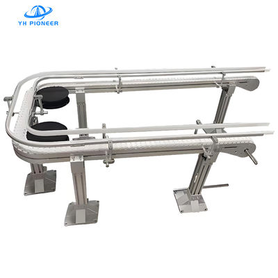 Buon prezzo Convogliatore igienico per bottiglie farmaceutiche con materiale POM per trasportatore di bottiglie stabile e affidabile in linea