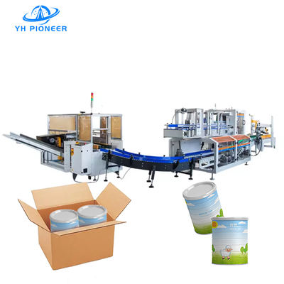 Buon prezzo Macchina di imballaggio automatico completo di lattina in polvere per imballaggio rapido e affidabile in linea