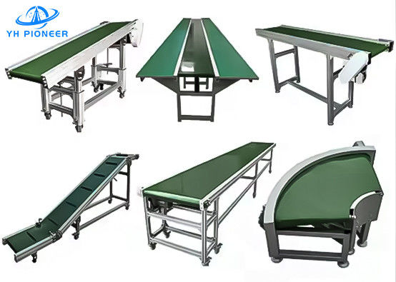 Sistemi di trasporto di sacchi resistenti alle alte temperature Controllo PLC Velocità regolabile