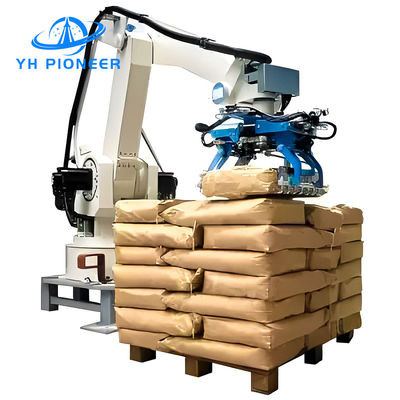 Buon prezzo Macchina di palletizzazione automatica di sacchetti in acciaio al carbonio 4 assi 6 assi per imballaggi pesanti in linea