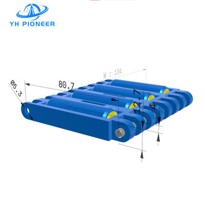 Buon prezzo Catena trasportatrice a rulli personalizzabile con materiale POM e PP resistente all'usura in linea