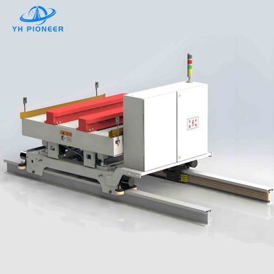 Sistema di veicoli guidati da rotaia ad alta velocità per la movimentazione e lo stoccaggio dei materiali
