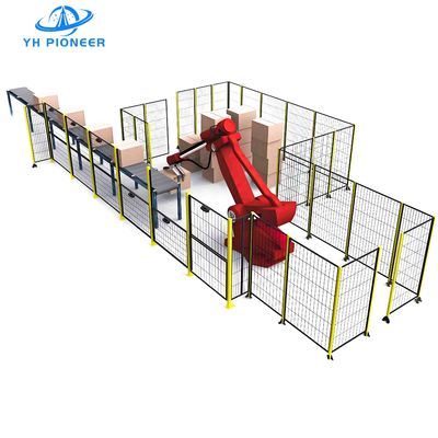 Buon prezzo Sistemi di recinzione di sicurezza robot a colori personalizzati di grado industriale per la protezione di officine in linea