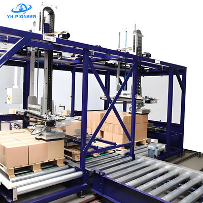 Buon prezzo Robusto sistema di palletizzazione a grondaia con dimensioni dei pallet personalizzabili e consumo di aria di 110L/min in linea