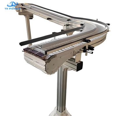 Convogliatore a catena per bottiglie personalizzabile con materiale Q235 / SUS304 e varie opzioni di tensione