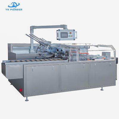 Confezionatore di scatole in acciaio inossidabile resistente con telaio in alluminio e protezione in vetro organico per soluzioni di imballaggio sanitario