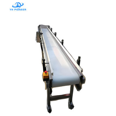 Buon prezzo Sistema di trasportatore a fascia bianca igienico con fascia bianca in PU di qualità alimentare per una manipolazione pulita ed efficiente dei materiali in linea