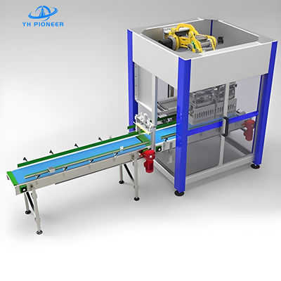 Buon prezzo Confezionatori di scatole di bottiglie di vetro ad alta automazione con 5-15 confezioni al minuto velocità per un imballaggio efficiente in linea